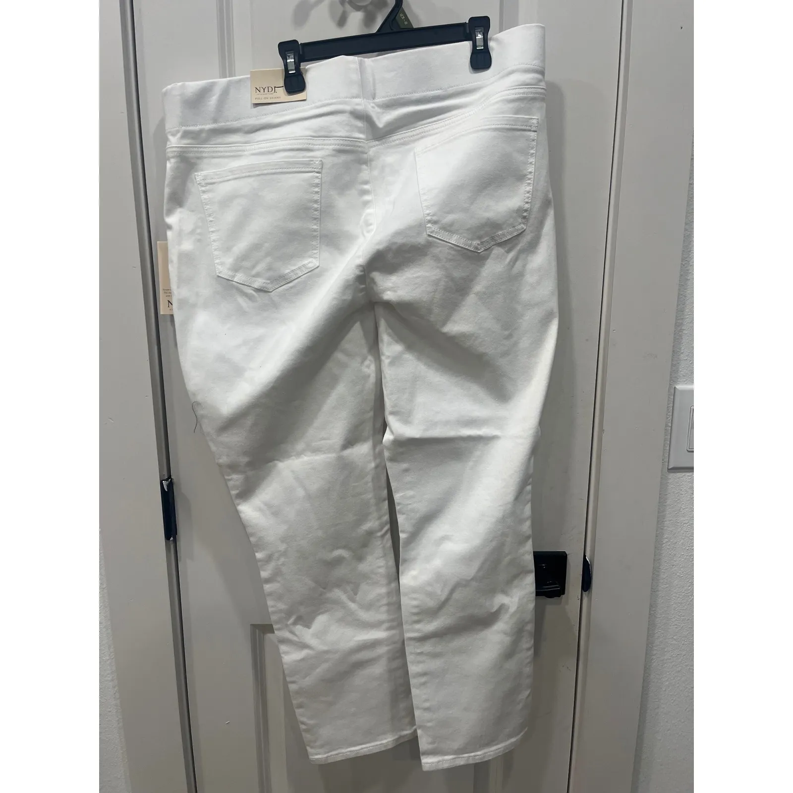 NYDJ Womens Size 16 White Lift Tuck Technology Straight Leg Jeans Pants New - Image 10