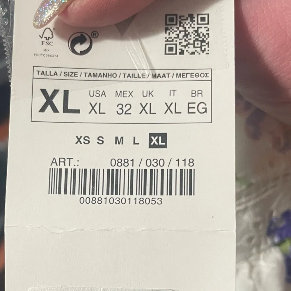 NWT Zara Skirt Womens XL Floral Tiered Ruffles Eyelet Lace Boho Cottage Festival - Image 12