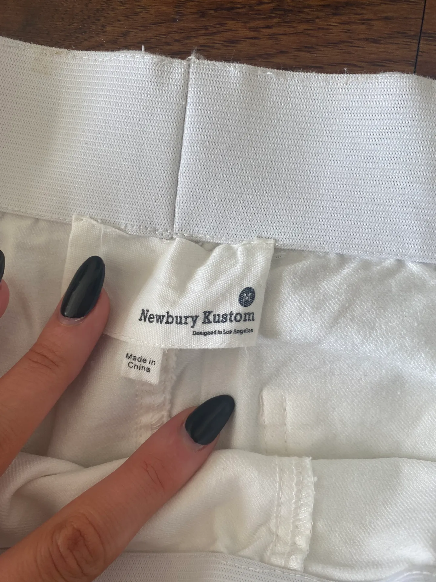 High Waisted White Flare Jeans Size M - Image 4