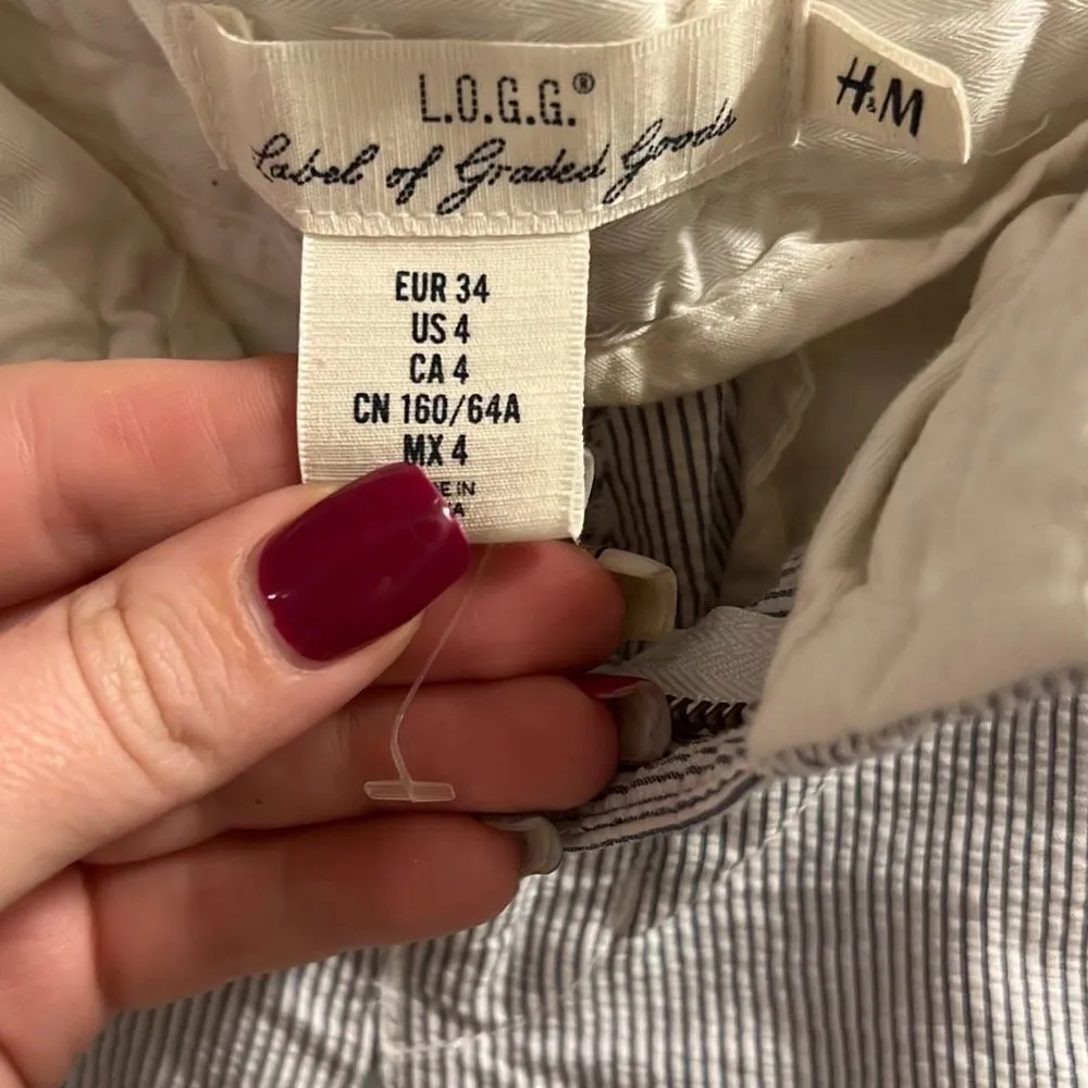 ✨LOGG H&M SeerSucker Bermuda Striped Shorts✨ - Image 5