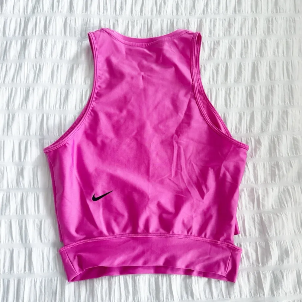 Nike Tech Pack Cut Out Training Tank Size Small Tall Hot Pink Workout Run Top - Image 4
