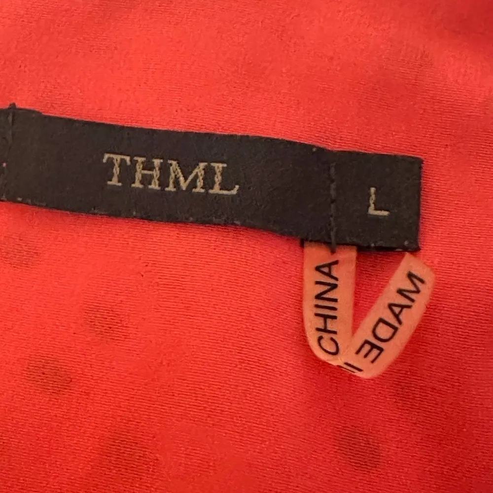 Orange and blue polka dot dress - Image 4