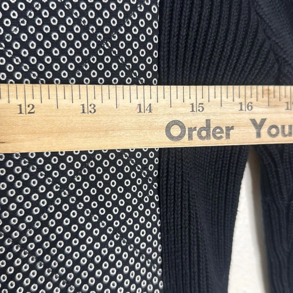 J.McLaughlin Quilted Knit wool silk cotton Jacket size small spring cute - Image 6