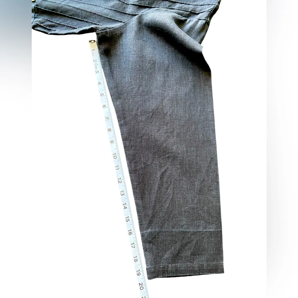 Sweet Jessie Plus Size‎ 100% Linen Long Sleeves Maxi Dress Black Size 2X - Image 7