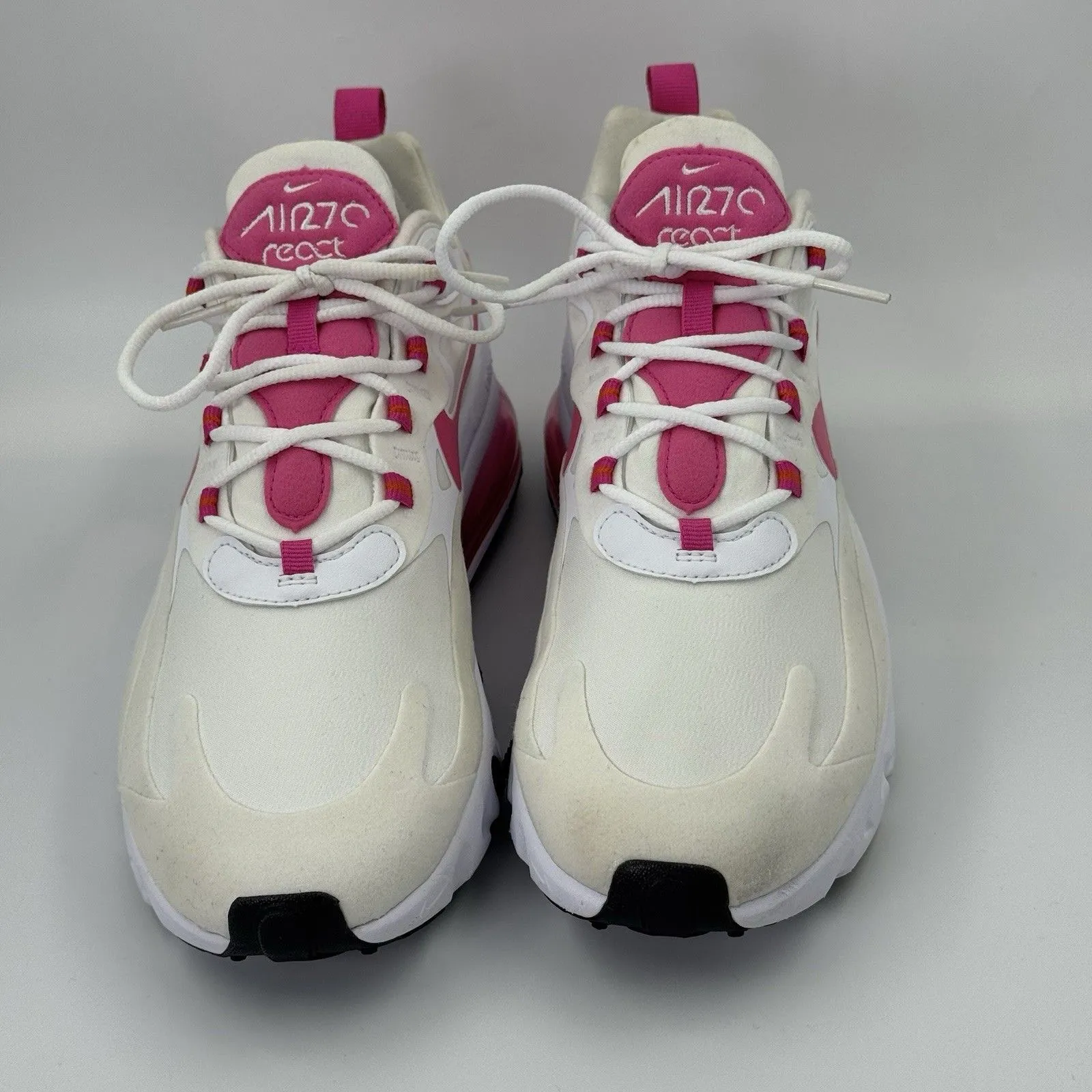 Nike Air Max 270 Unisex React Fire Pink CJ0619 100 Size 9.5Mens/11 Woman’s - Image 7