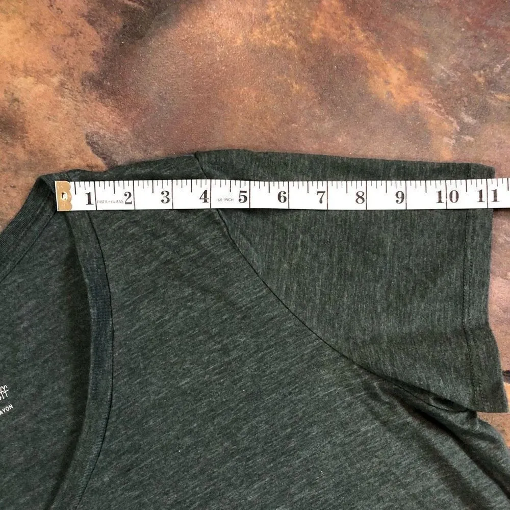 Torrid Slim Fit “Sarcasm Is Always An Option” V-neck Green Tee Shirt Size 2 - Image 7