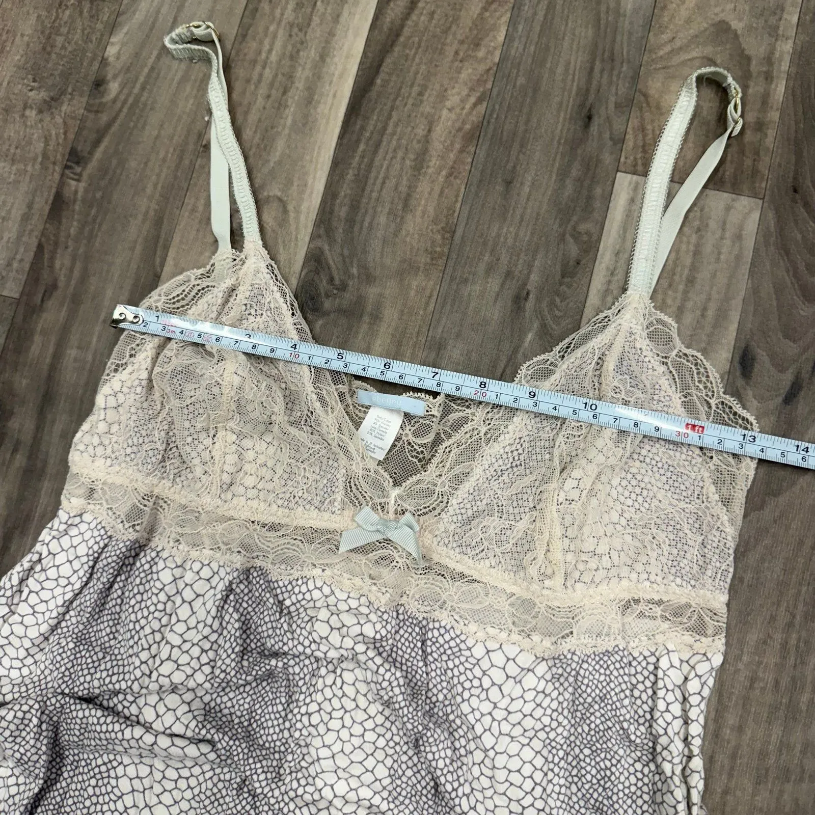 Eberjey Skin Deep Chemise Graphite/Oyster - Image 5