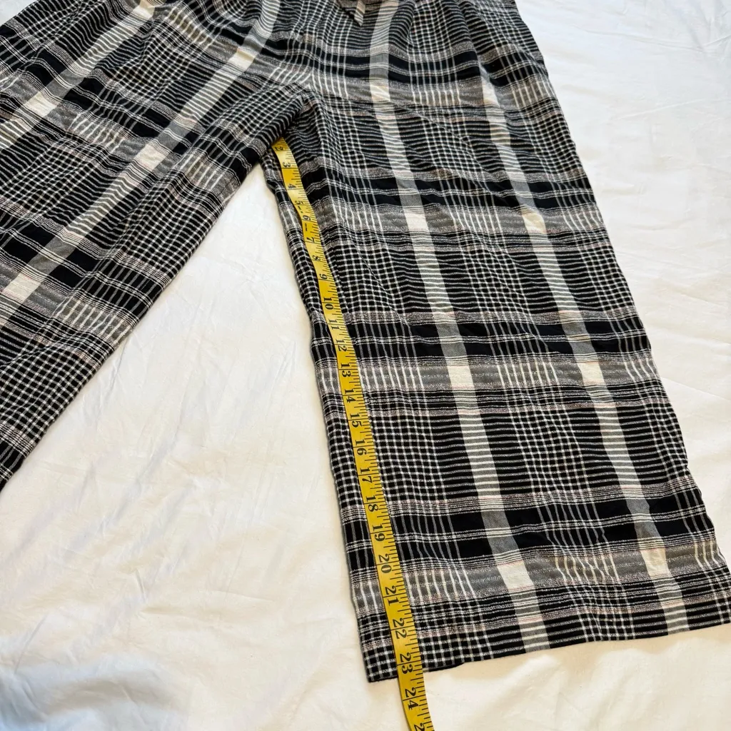 Ett:Twa by Anthropologie Luca Wide-Leg Plaid Pants High Waist Fall Vintage SZ 12 - Image 12