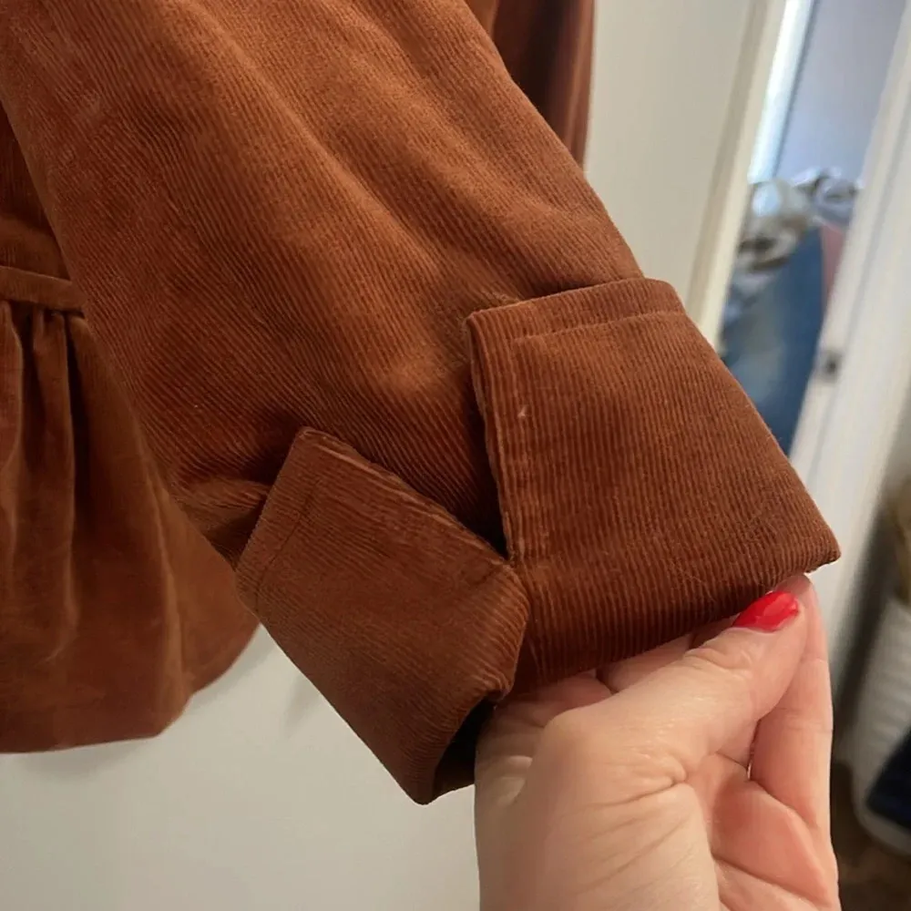 Talbots Corduroy Blazer button details in rust - Image 3