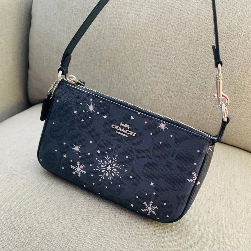 coach Nolita 19 In Signature Canvas With Snowflake Print c0091 - Image 5