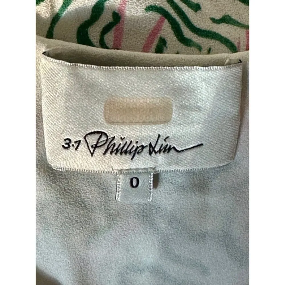 3.1 Phillip Lim Stitched Hem High Low Dress in Green 0 Womens midi - Image 10