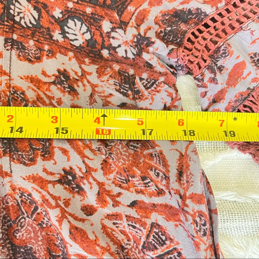 URBAN OUTFITTERS ECOTE Amethyst Pleated Pintuck Dress Sz L Boho Peasant Country - Image 9