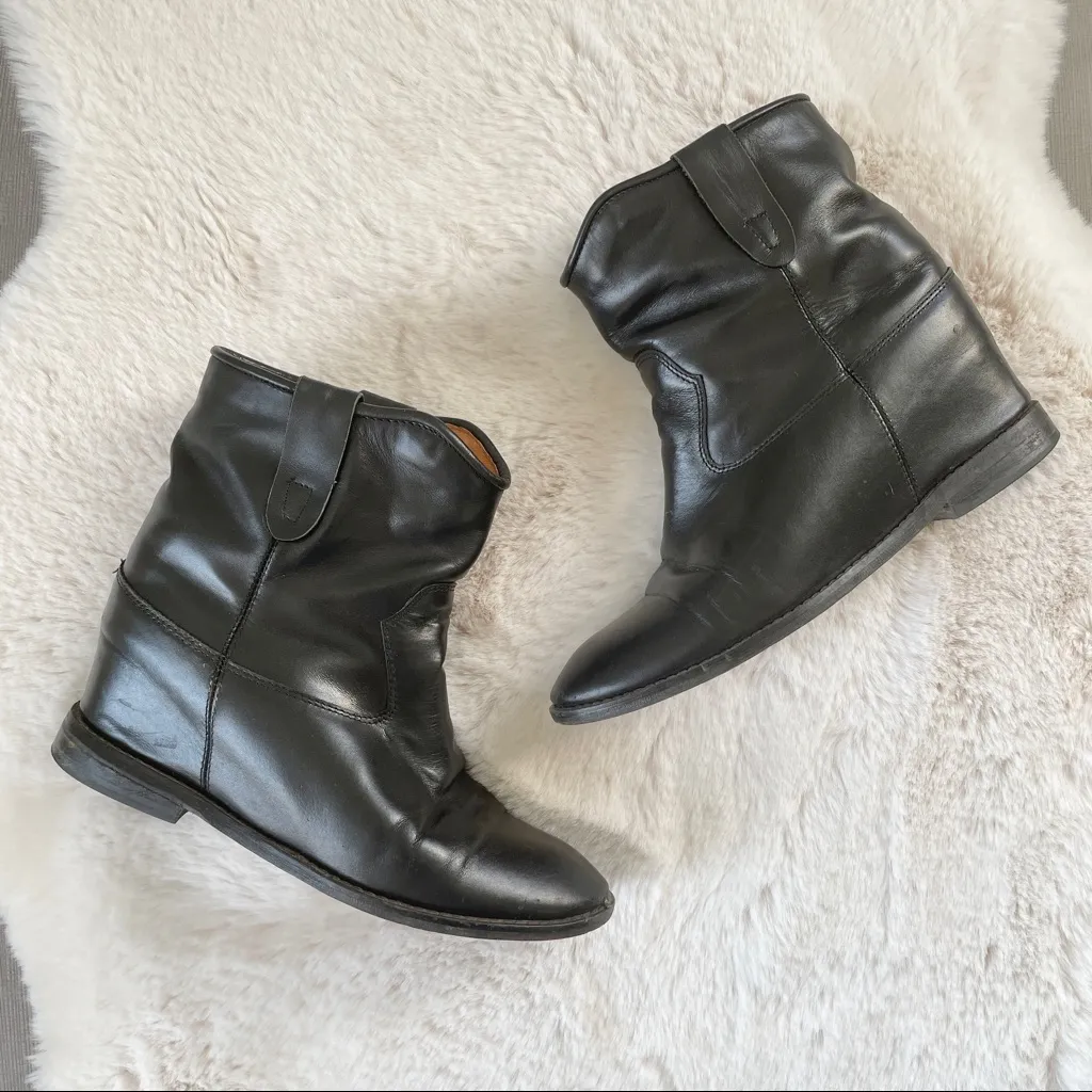 Isabel Marant Crisi Concealed-Wedge Ankle Boots - Image 3