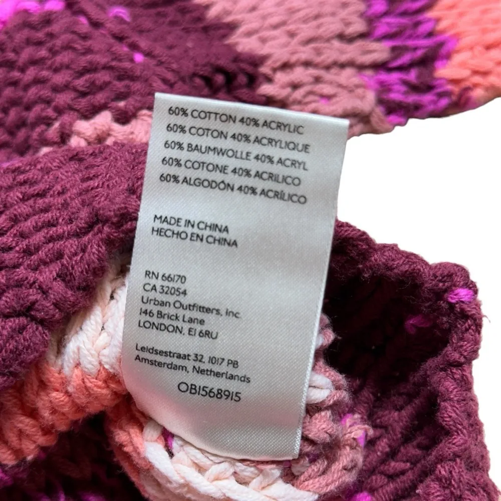 Free People Fuchsia Rose Devon Chunky Knit Sweater Women’s US M - Image 6