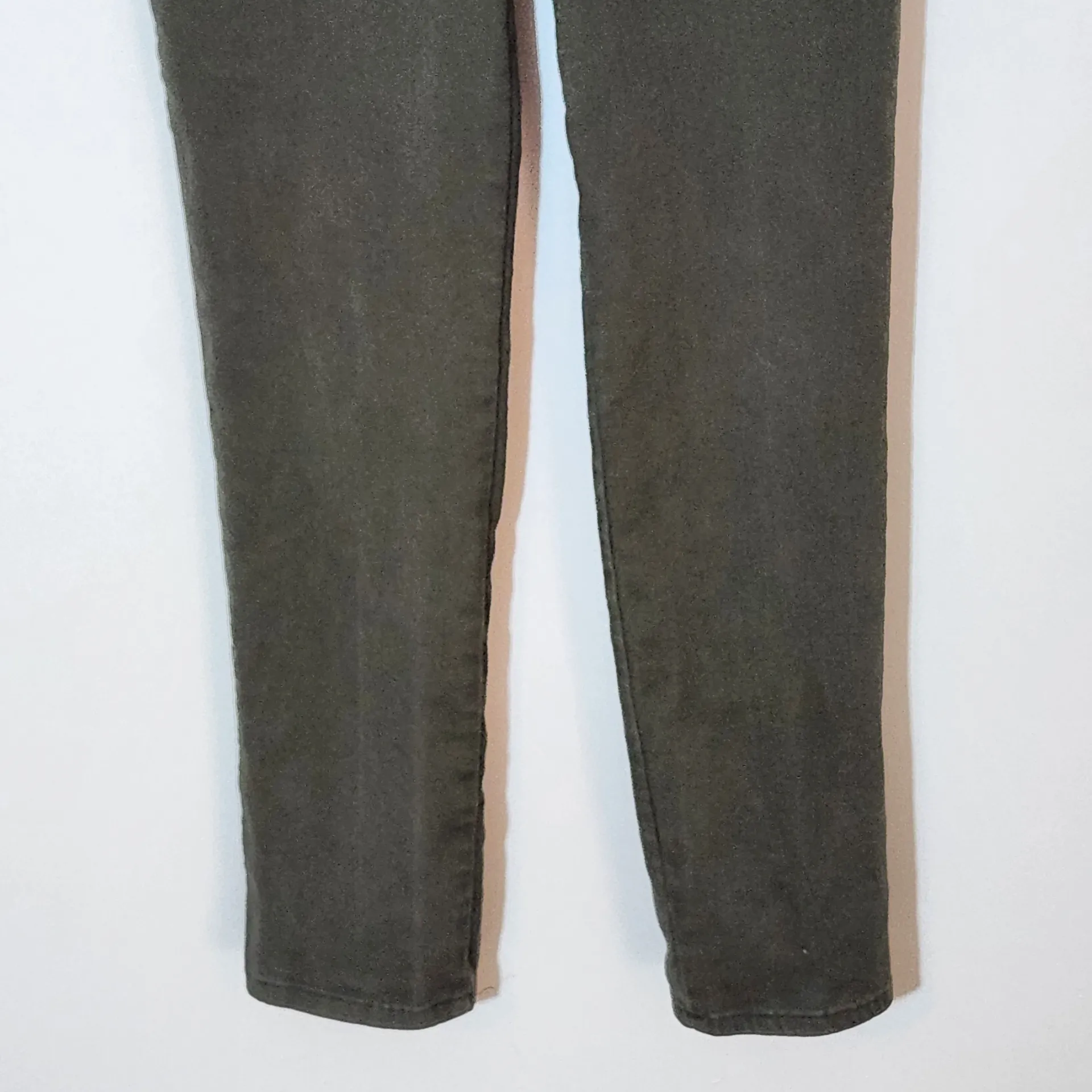 Gloria Vanderbilt Olive Green Denim Straight Leg Jeans Size 4 - Image 3