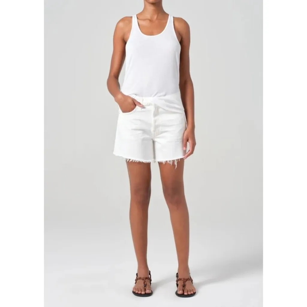 AGOLDE Parker Long Short in Panna Cotta 31 New Womens Denim Jean Shorts - Image 13