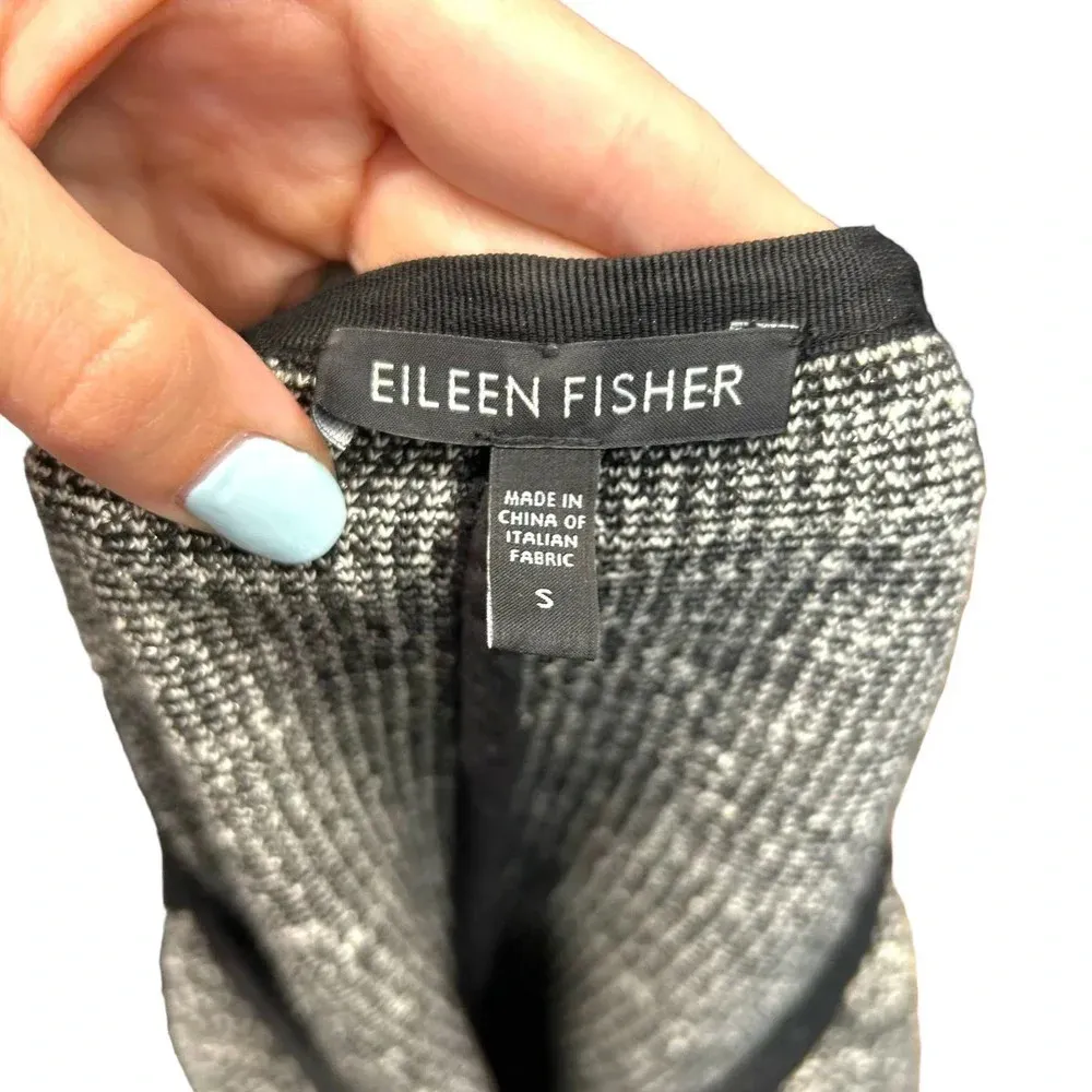 Eileen‎ Fisher Colorblock Ponte Panel Tweed Blazer Jacket Size Small - Image 5