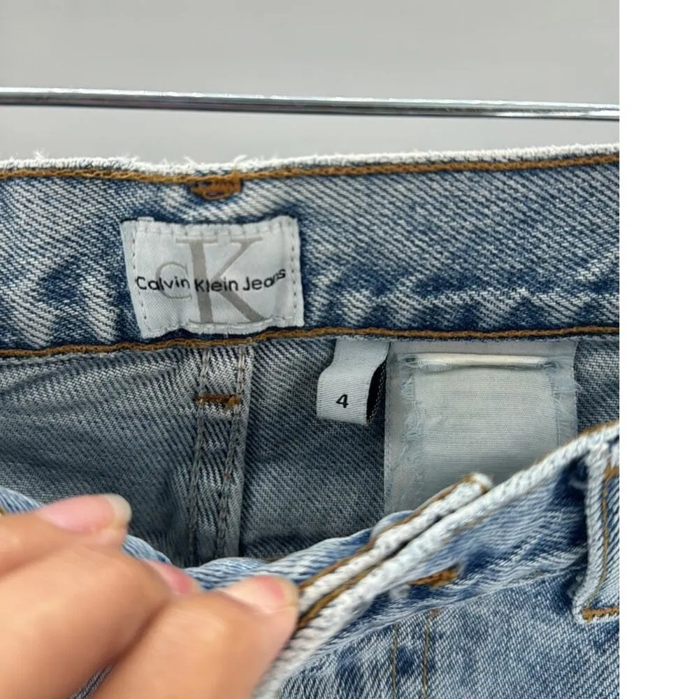 Vintage Calvin Klein classic 5 pocket double stone washed high waisted straight - Image 5