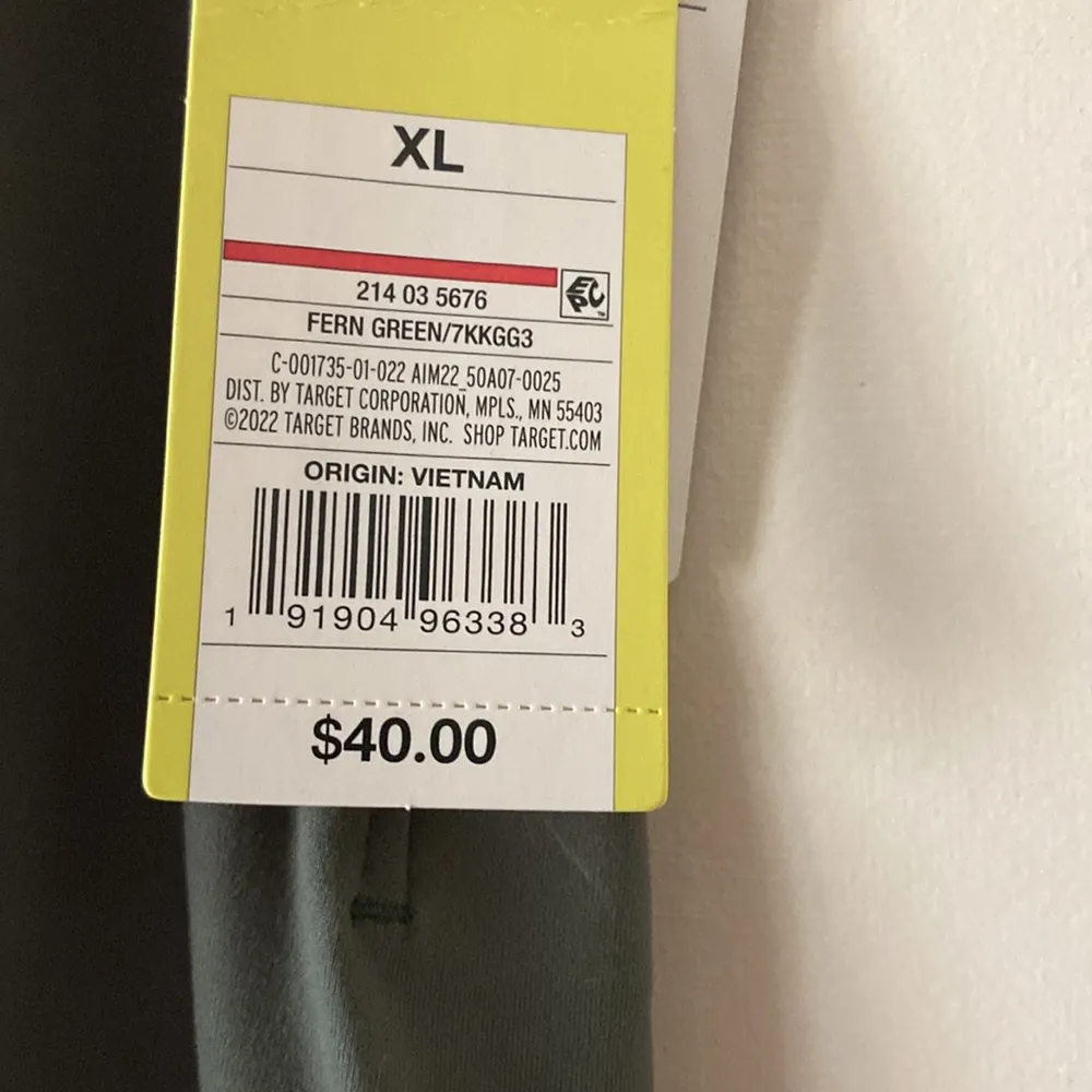 Women's All in Motion Elongate 7/8 Leggings pants Fern Green XL NWT compression - Image 7