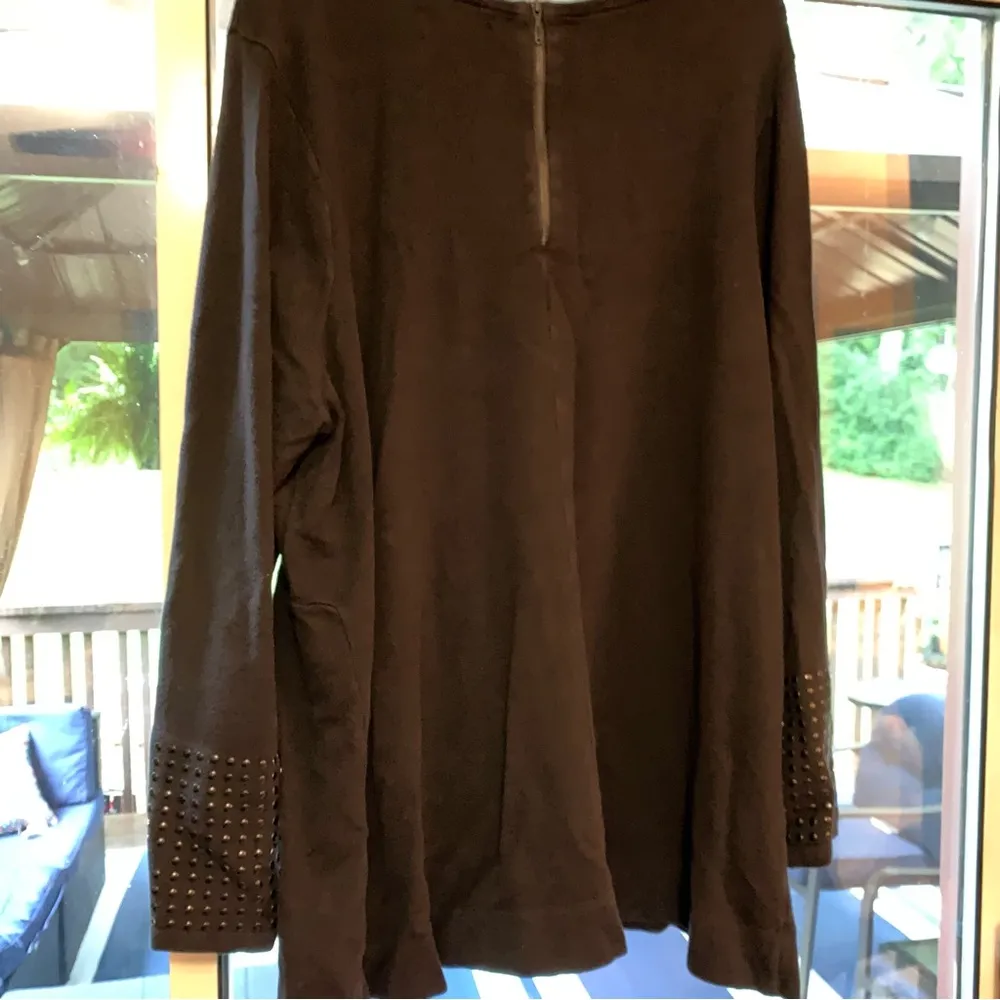 NIC+ZOE Black Knit Top - Image 4