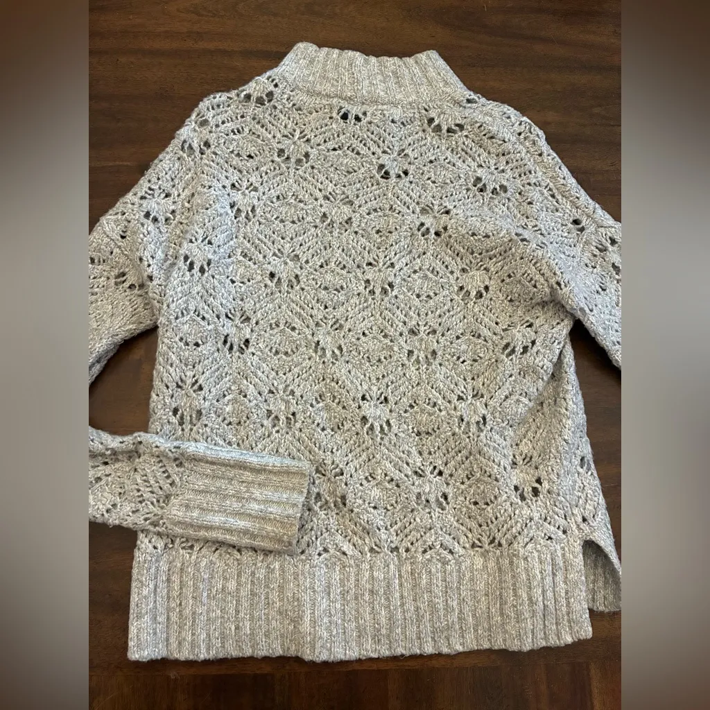 American Eagle Sweater Women’s XS Gray Mock Neck - Image 3