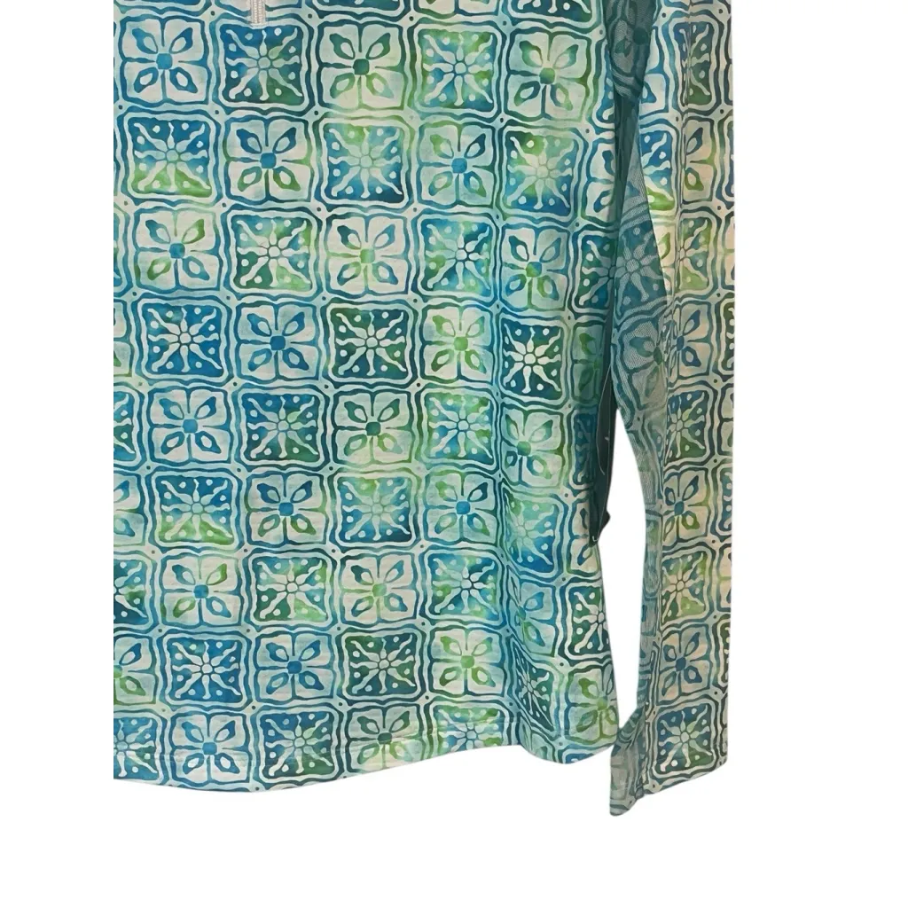 Ibkul Quarter Zip Shirt Womens Size XS Aqua Golf Activewear Long Sleeve UV NWT - Image 5