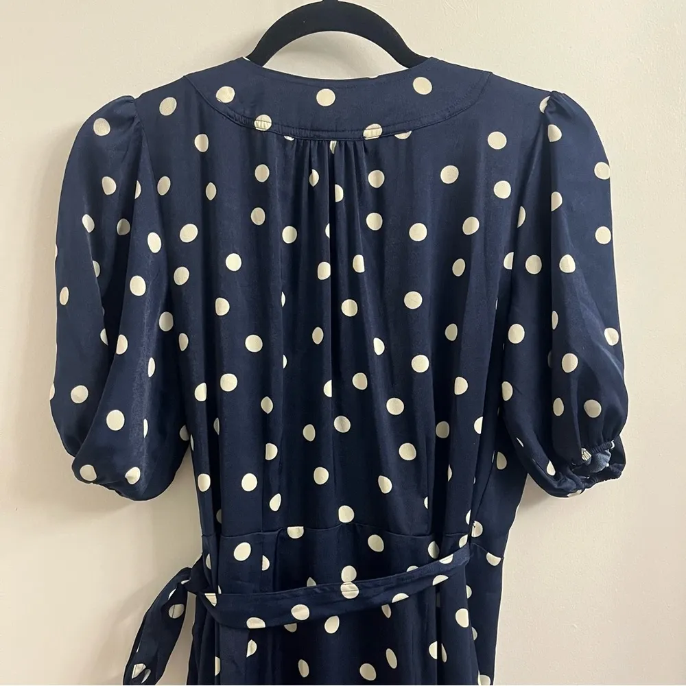 Summersalt The Silky Luxe Puff Sleeve Beach to Brunch Wrap Dress Size 8 - Image 8