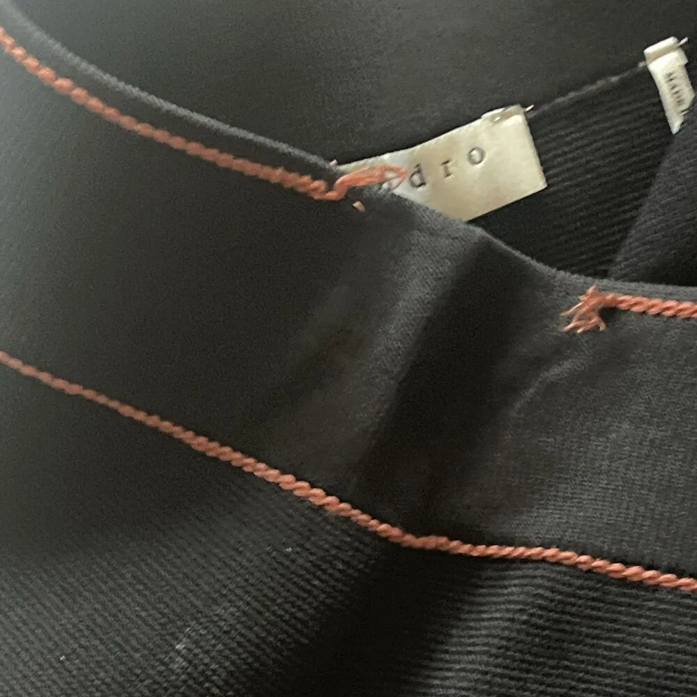 Sandro Paris Black Knitted Pull-On A Line Mini Skirt Women’s Small - Image 2