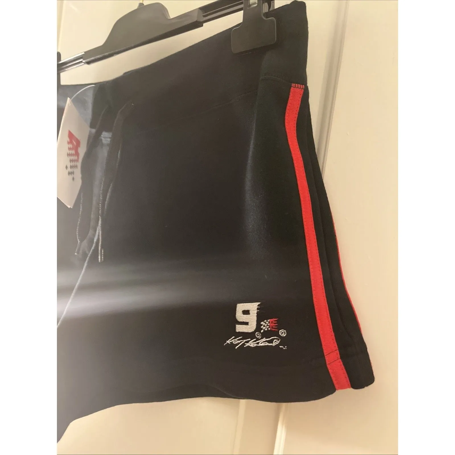 Vintage Bill Elliot #9 CHASE Authentics NASCAR Shorts Black Red Womens Juniors M Size M - Image 7