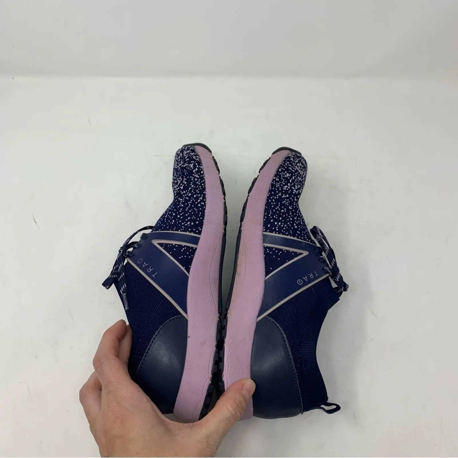 Traq by Alegria Qool Lavender Navy Walking Casual Athletic Shoe Sneaker Size 38 Blue - Image 5