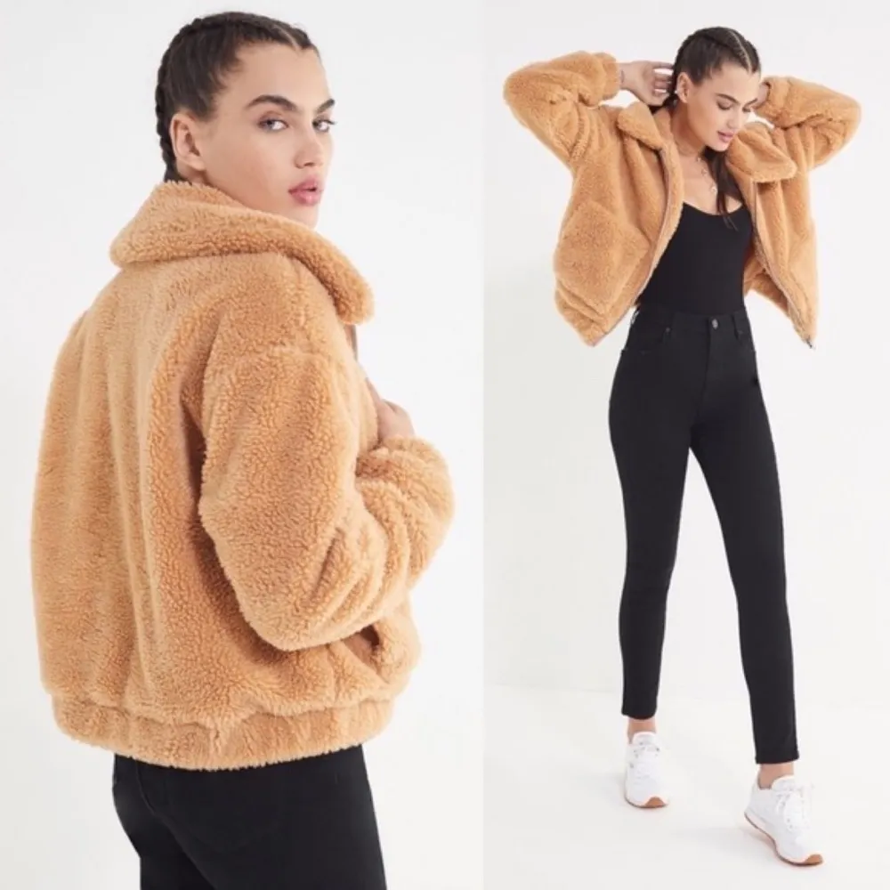 Urban Outfitters Cropped Teddy Jacket​​​​​​​​​​ - Image 2