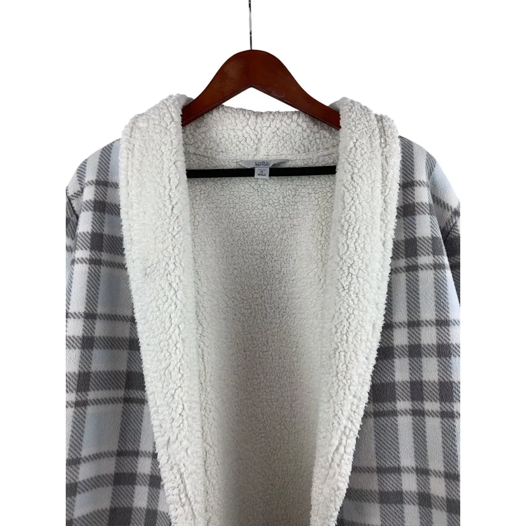 Croft & Barrow Womens Plaid Sherpa Jacket PL - Image 2