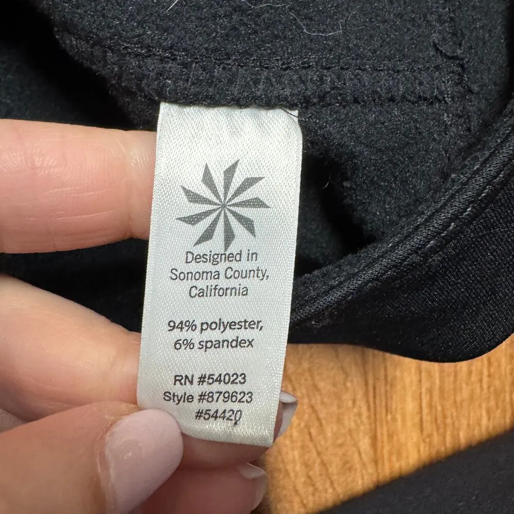 Athleta Womens Black Scuba Skirt Fleece Lined Size XS Warm Winter Layers - Image 6