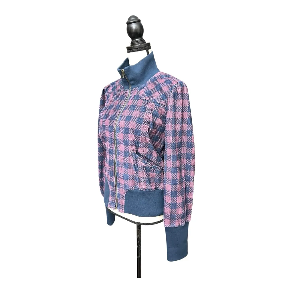 Tulle Blue and Pink Bomber Jacket Size XL - Image 3