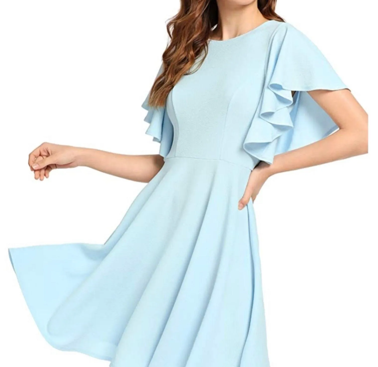 A Line Swing Flared Skater Cocktail Party Dress - Image 2