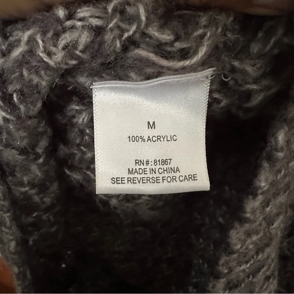 JJ Basics Women's Sz M Pullover Knit Sweater Gray 3/4 Cuff Sleeve Soft Stretch - Image 7