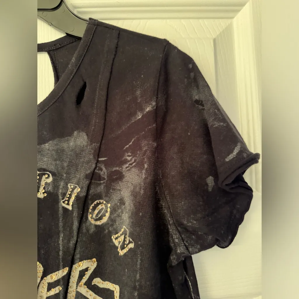 Affliction Texas Forever Independent Women’s Black T Shirt Size Small - Image 8