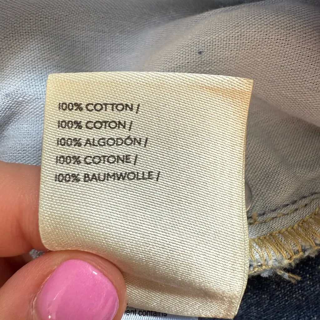 PILCRO|ANTHROPOLGIE Jeans 26 Slim Boyfriend Missy Classic Wash Relaxed High Rise Blue - Image 8