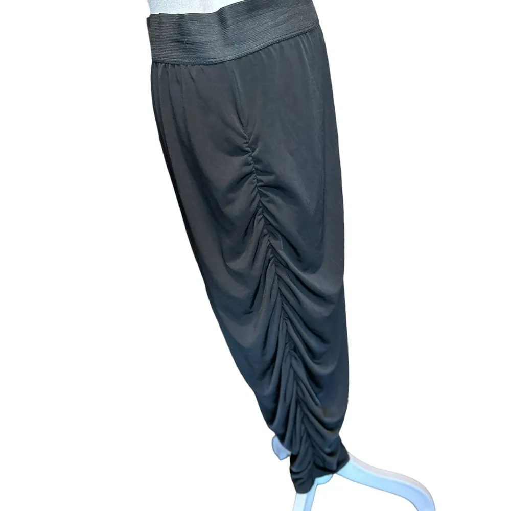 Barr III Women's Pull-On Jersey Black  Midi size large - Image 2