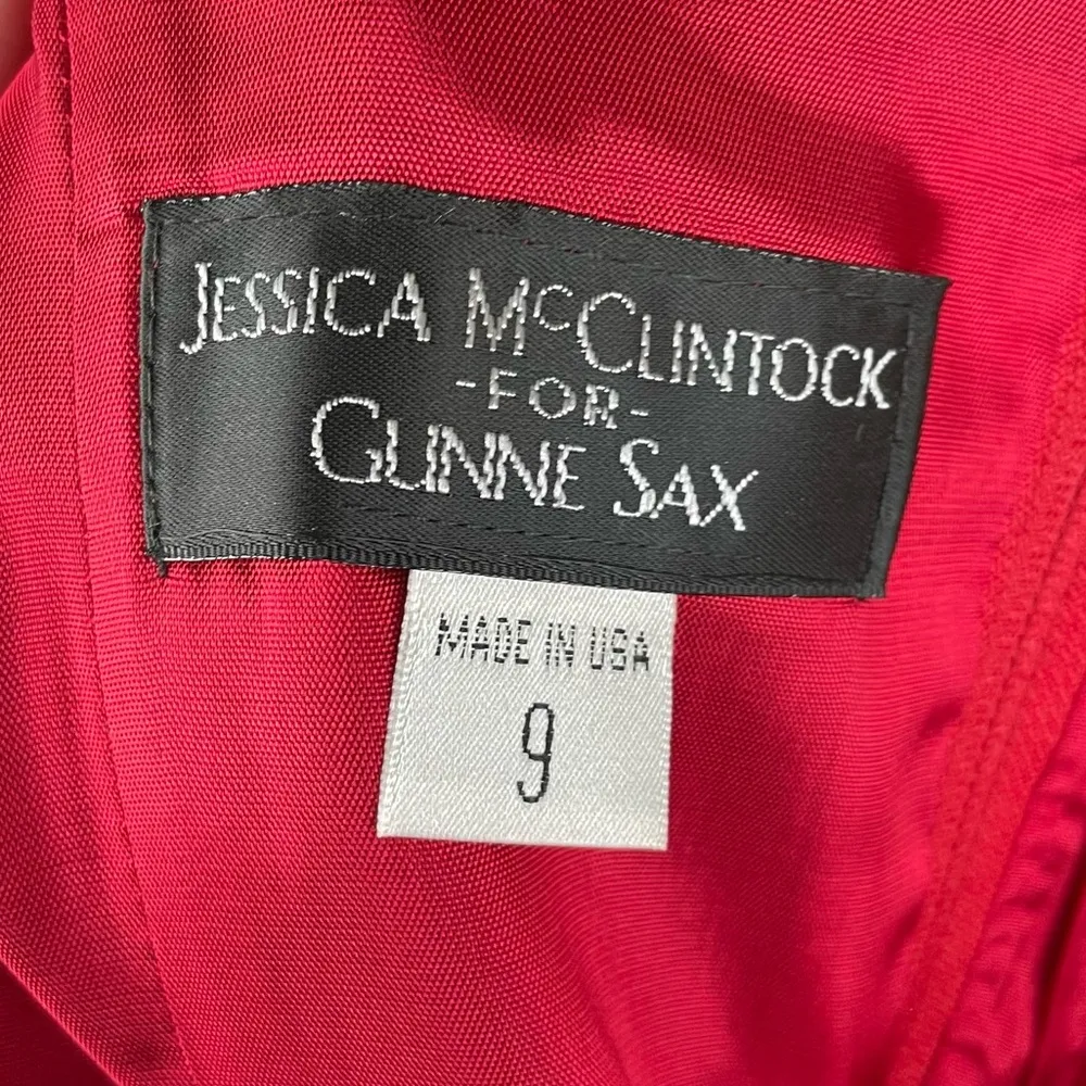 Vintage 90s Y2K Jessica McClintock Gunne Sax Two Piece Sleeveless Formal Dress - Image 7