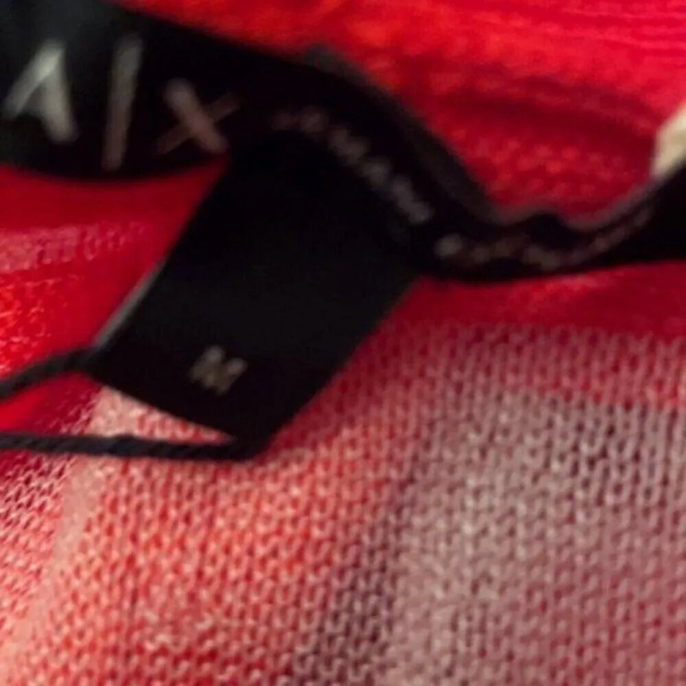 Armani Exchange Open front Cardigan red and white M - Image 5