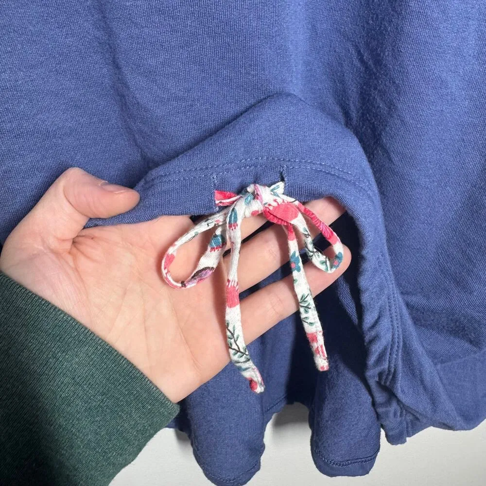 Matilda Jane Top Women M Wish You Were Here Let's Go Pullover Active Shirt Blue - Image 7