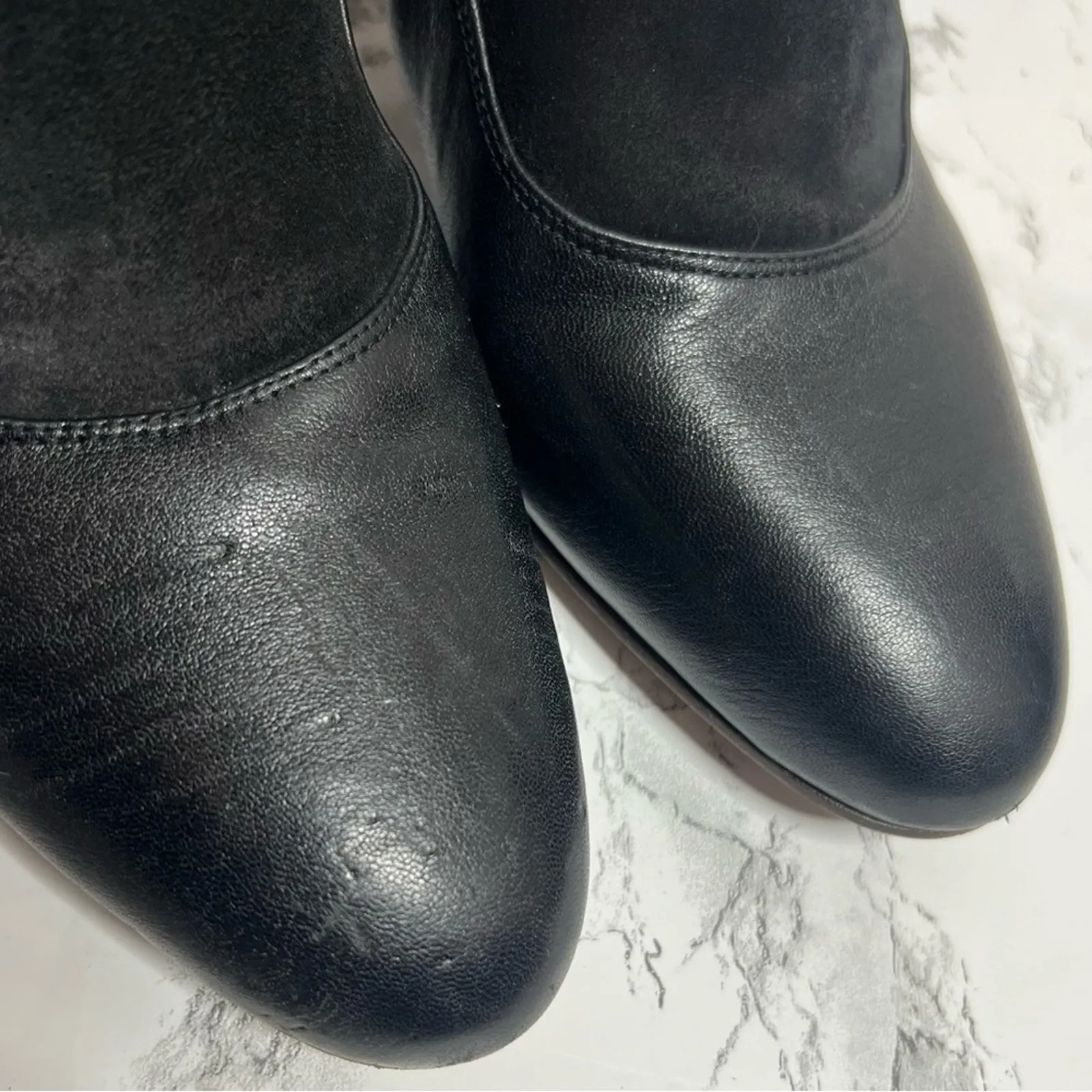 Chie Mihara micro stud suede and leather boots Sz 39.5 Black - Image 5