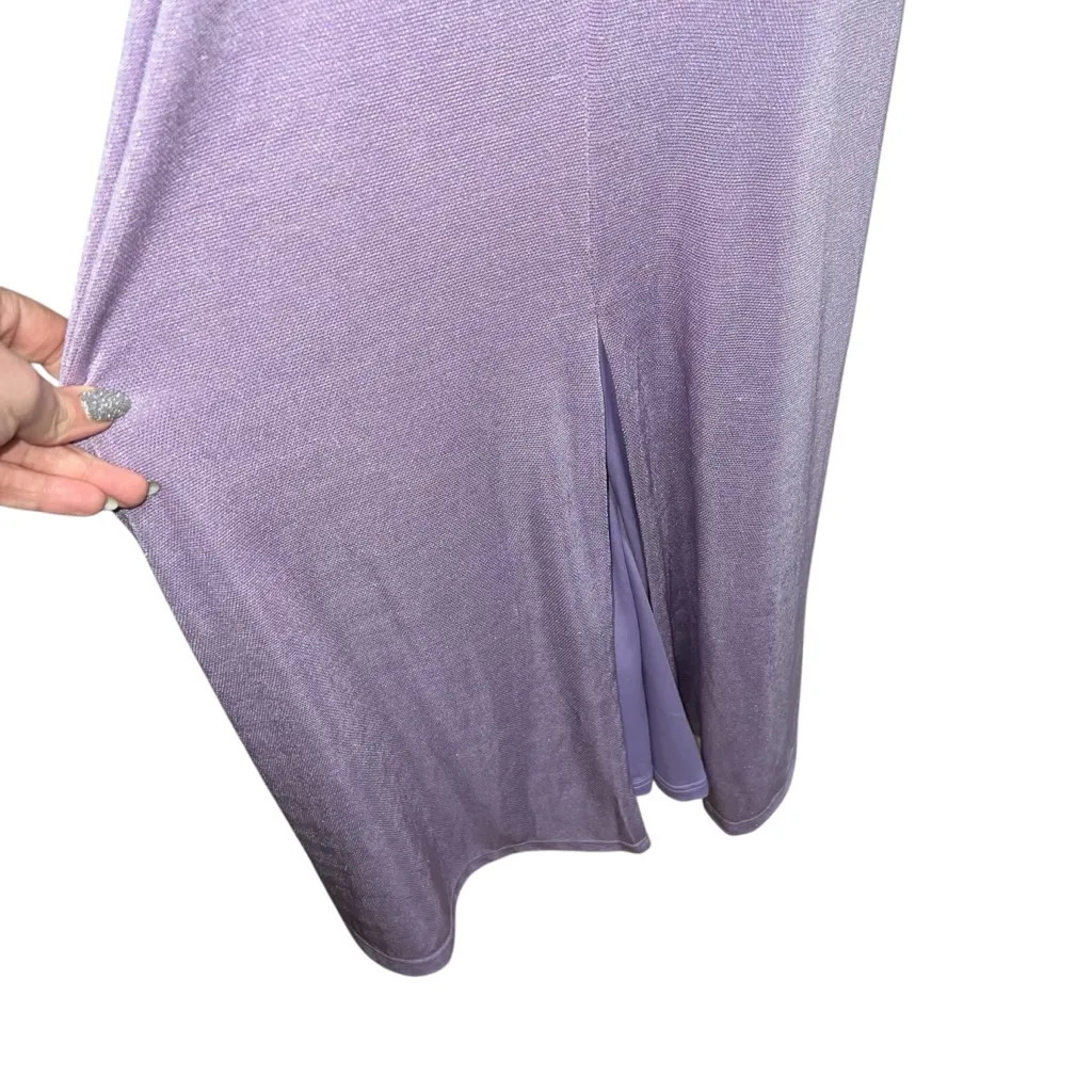 NEW NWT Anna Quan Zella Strapless Draped Maxi Gown In Wisteria Light Purple - Image 9