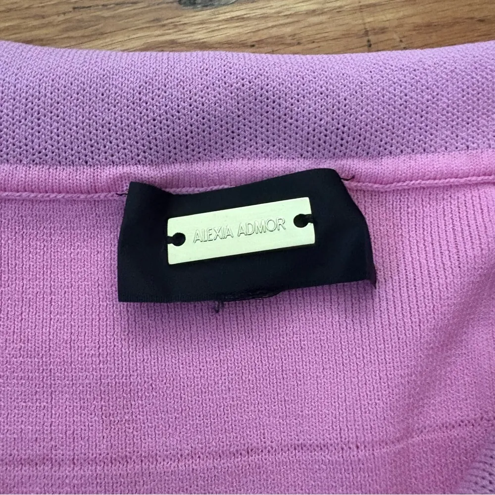 Alexia Admor Pink Knit Dress Size Large - Image 3