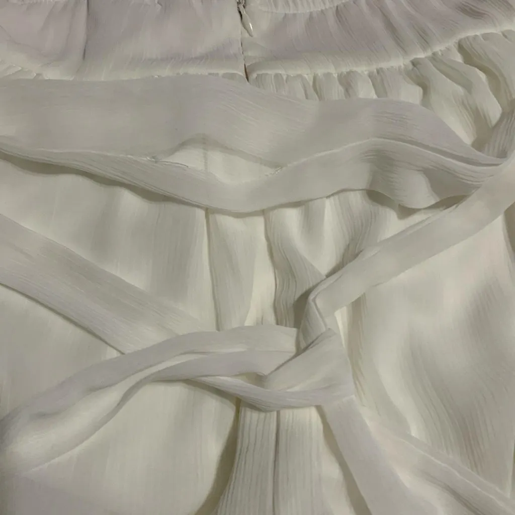 White Liz Lange Babydoll Empire Waist Maxi Dress Size M - Image 6