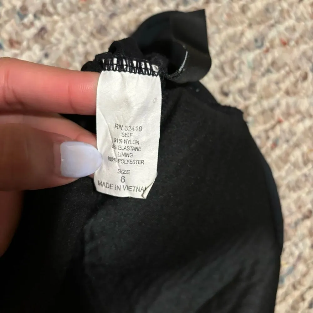 La Blanca Island Goddess Halter Tankini Ruched Top - Black- Size 6 - Image 10