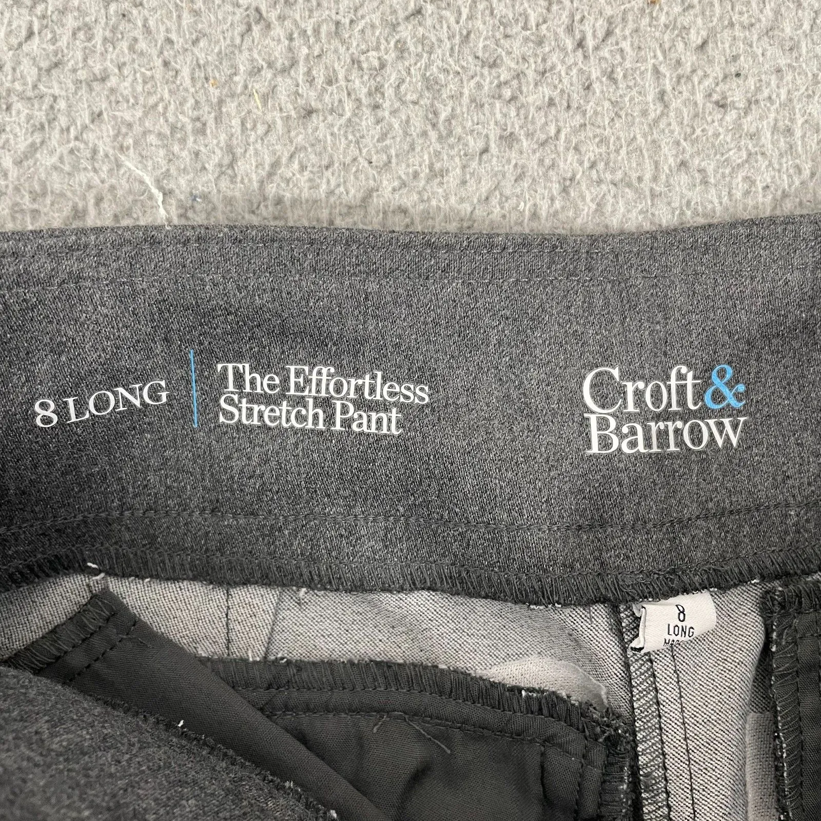 NEW Croft & Barrow Dress Pants Women 8 Long  Gray Pull On Mid-Rise Bootcut - Image 4