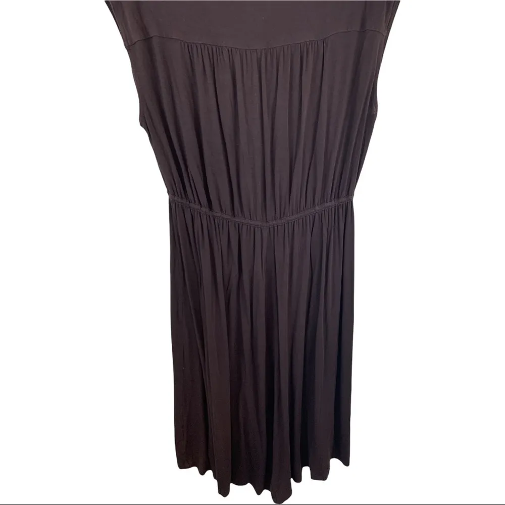 Spense Women's Dress Brown Medium Empire Waist Vneck Viscose Cap Sleeve - Image 7