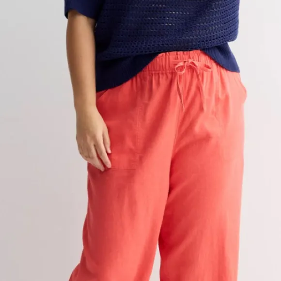 NWOT!! Petite Sonoma Goods For Life® Linen Wide Leg Ankle Pants, Olive, XL Size undefined - Image 7